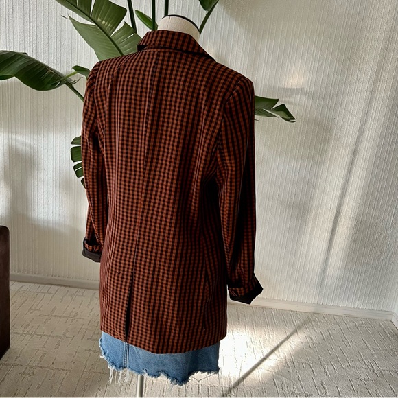 Bar 111 Becca Tilley x Powersuit Gingham Blazer Size Medium - Picture 5 of 8